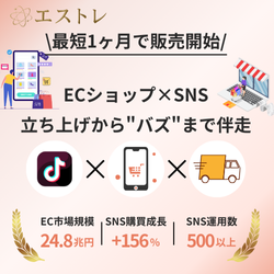 エストレ(estre) Instagram で売上を伸ばすバズ型と収益化を学べる SNS スクール【2026年版】 を象徴するイラスト
